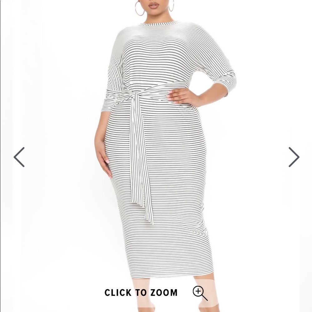 Stretchy stripe dress